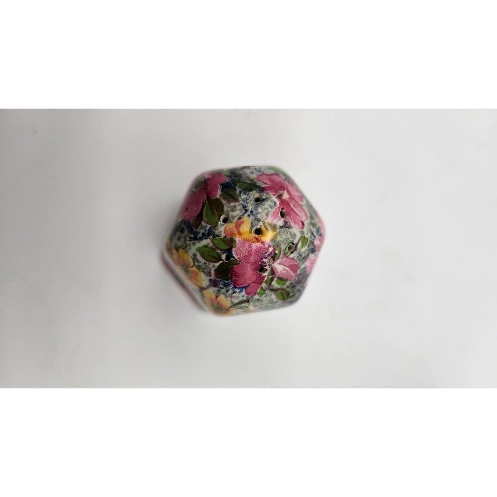 LORD NELSON ENGLISH FLORAL CHINTZ "BRIAR ROSE" BONE CHINA SALT & PEPPER SHAKERS - Picture 6 of 10